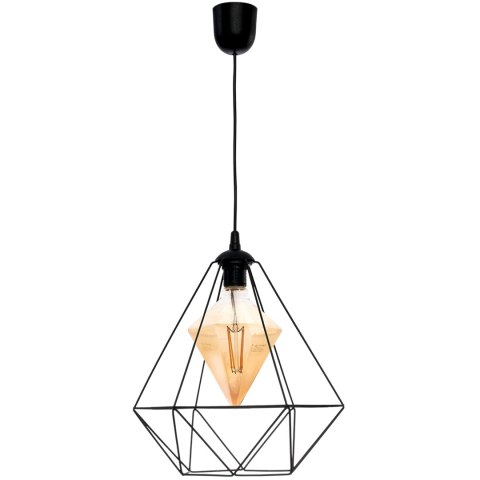 Lampa wisząca ALAMBRE BLACK 1xE27 4W żarówka w zestawie Lampa wisząca ALAMBRE BLACK 1xE27 4W żarówka w zestawie