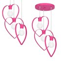 Lampa wisząca AMORE DARK PINK 3xE27