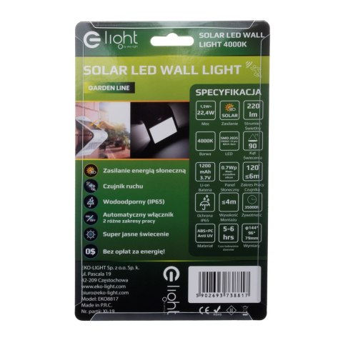 Lampka Solarna Butterfly Biała 1,5W Lampka Solarna Butterfly Biała 1,5W