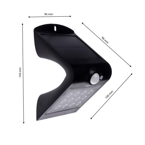 Lampka Solarna Butterfly Czarna 1,5W Lampka Solarna Butterfly Czarna 1,5W