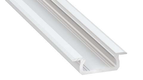 PROFIL ALUMINIOWY BIAŁY TYP Z 1m + KLOSZ MLECZNY