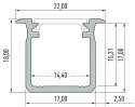 PROFIL ALUMINOWY BIAŁY TYP G 1m + KLOSZ MLECZNY