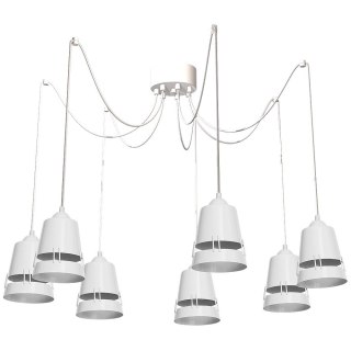 Lampa Wisząca Apollo Biały 7xE27