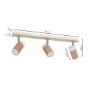 Lampa sufitowa BARON WHITE 3xGU10