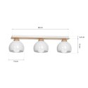 Lampa sufitowa DAMA WHITE 3xE27