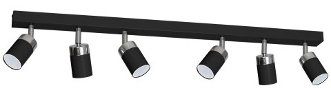 Lampa sufitowa JOKER BLACK/CHROME 6xGU10 Lampa sufitowa JOKER BLACK/CHROME 6xGU10