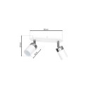 Lampa sufitowa JOKER WHITE/CHROME 2xGU10