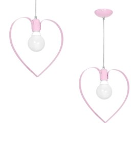 Lampa wisząca AMORE PINK 1xE27