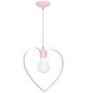 Lampa wisząca AMORE PINK 1xE27