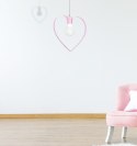 Lampa wisząca AMORE PINK 1xE27