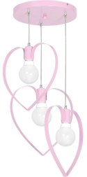 Lampa wisząca AMORE PINK 3xE27