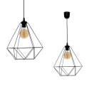 Lampa wisząca BASKET BLACK 1xE27