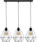 Lampa wisząca BASKET BLACK 3xE27