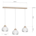 Lampa wisząca DAMA WHITE 3xE27