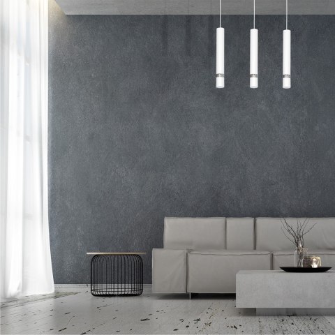 Lampa wisząca Joker Biały / Chrom 3xGU10