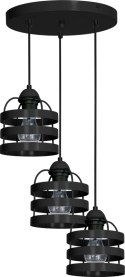 Lampa wisząca LARS BLACK 3xE27