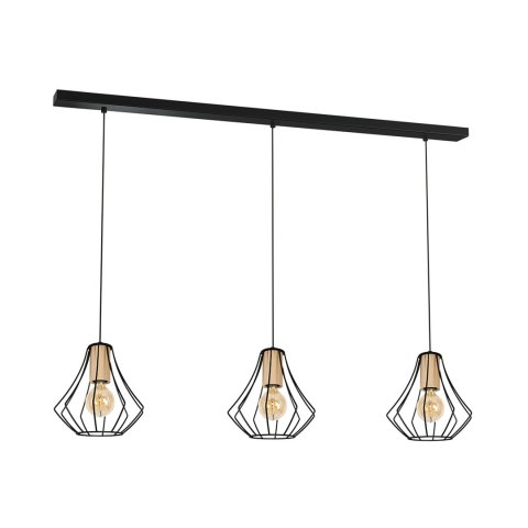 Lampa wisząca WILL BLACK 3xE27