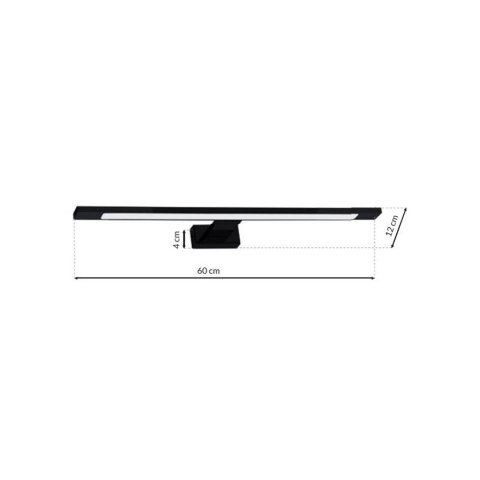 Kinkiet SHINE BLACK 60cm 12W LED Kinkiet SHINE BLACK 60cm 12W LED