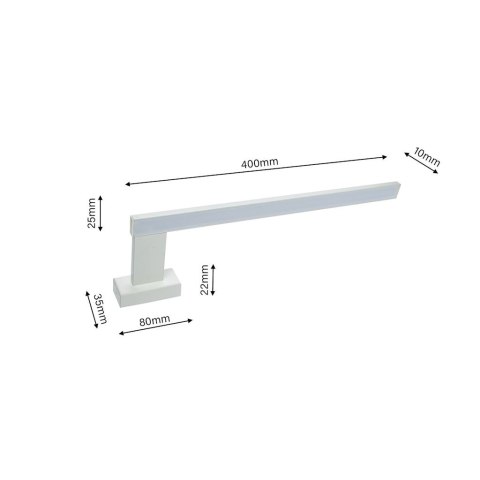 Kinkiet SHINE WHITE 45cm 11W LED Kinkiet SHINE WHITE 45cm 11W LED
