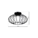 Lampa Sufitowa KRONOS BLACK 1xE14