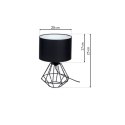 Lampa stojąca COLIN BLACK 1xE27