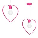 Lampa wisząca AMORE DARK PINK 1xE27