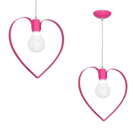 Lampa wisząca AMORE DARK PINK 1xE27