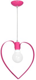 Lampa wisząca AMORE DARK PINK 1xE27