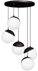 Lampa wisząca SFERA BLACK 5xE14