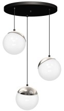 Lampa wisząca SFERA BLACK/CHROME 3xE14