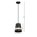 Lampa wisząca VENEZIA BLACK 1xE27