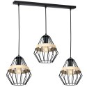 Lampa wisząca CLIFF BLACK 3xE27