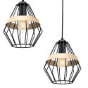 Lampa wisząca CLIFF BLACK 3xE27