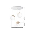 Lampa wisząca SFERA WOOD 3xE14