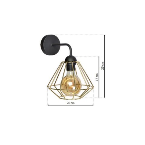 Kinkiet LUPO BLACK/GOLD 1xE27 Kinkiet LUPO BLACK/GOLD 1xE27