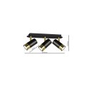 Lampa sufitowa DANI BLACK/GOLD 3xGU10