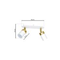 Lampa sufitowa JOKER WHITE/GOLD 2xGU10