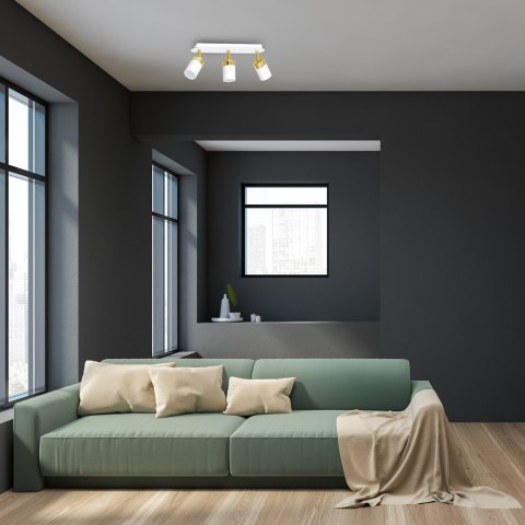 Lampa sufitowa Joker 3xGU10 Biały/Złoty