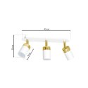 Lampa sufitowa JOKER WHITE/GOLD 3xGU10