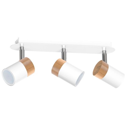 Lampa sufitowa Joker 3xGU10 Biały/Drewno