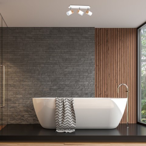 Lampa sufitowa Joker 3xGU10 Biały/Drewno