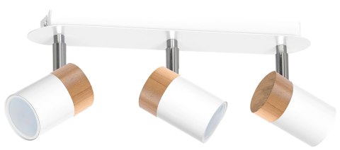 Lampa sufitowa Joker 3xGU10 Biały/Drewno