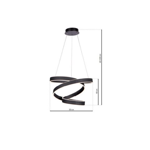 Lampa wisząca ANDROMEDA BLACK 100W LED Lampa wisząca ANDROMEDA BLACK 100W LED