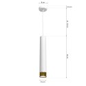 Lampa wisząca DANI WHITE/GOLD 1xGU10