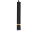 Lampa wisząca JOKER BLACK/WOOD 1xGU10