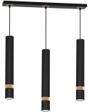 Lampa wisząca JOKER BLACK/WOOD 3xGU10