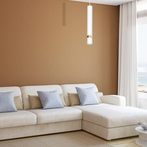 Lampa wisząca Joker 1xGU10 Biały/Złoty