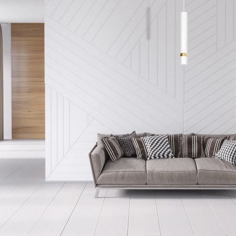 Lampa wisząca Joker 1xGU10 Biały/Złoty