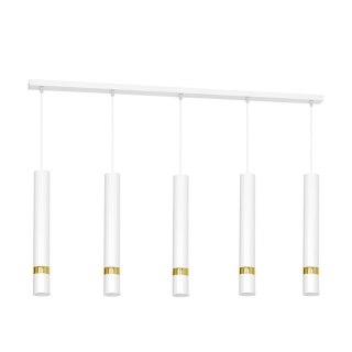 Lampa wisząca Joker 5xGU10 Biały/Złoty