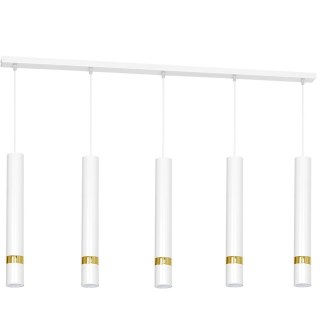 Lampa wisząca Joker 5xGU10 Biały/Złoty